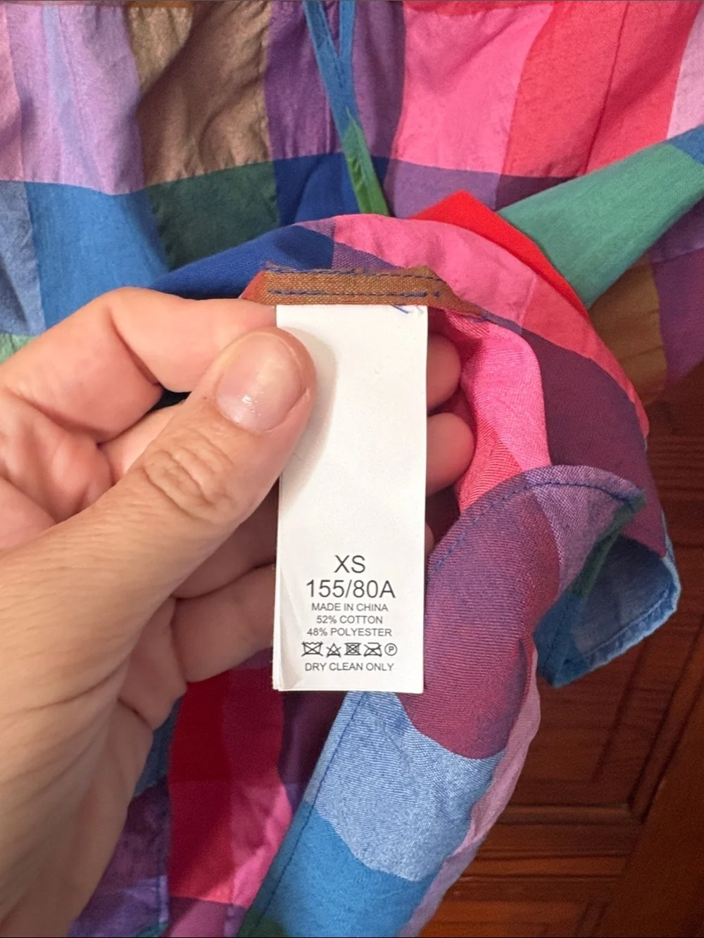 Kate Spade Madras Sleeve Puff Top Size XS